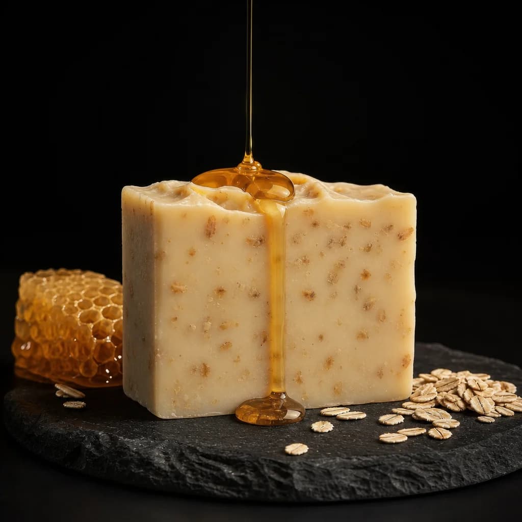 Handcrafted Oat Milk Honey Soap